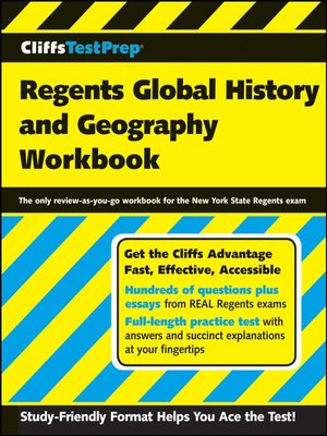 cover image of CliffsTestPrep Regents Global History and Geography Workbook
